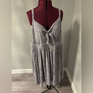 Torrid 3x Lavender Floral Tie-Front Sundress